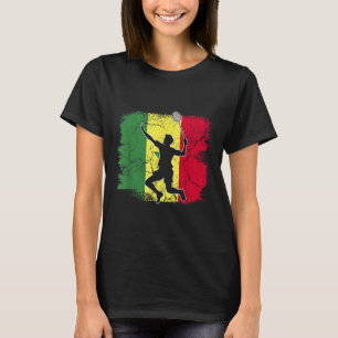 Badminton Player Senegalese Flag Senegal T-Shirt