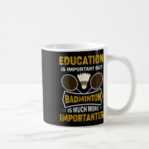 Badminton Player Shuttle Badminton Lover Coffee Mug