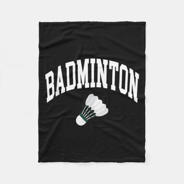 Badminton Player Shuttle Graphic Tank Top  Fleece Blanket (Front)
