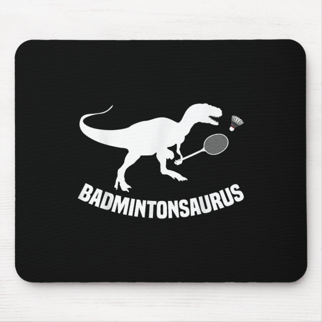 Badminton Player Shuttle Team Coach Badminton Play Mouse Pad (Front)