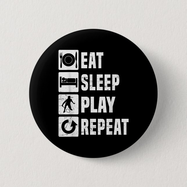 Badminton Player Shuttle Womens Badminton  Button (Front)