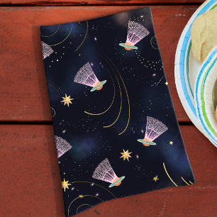 Badminton Player Shuttlecock Space Shuttle Summer Kitchen Towel