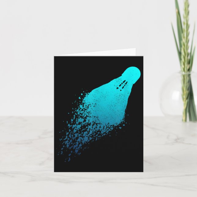 Badminton Player Vintage Badminton  Card (Front)