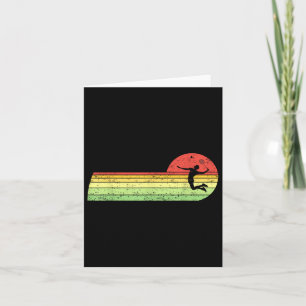 Badminton-player Vintage Birthday Shuttle Badminto Card