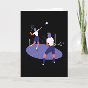 Badminton players card