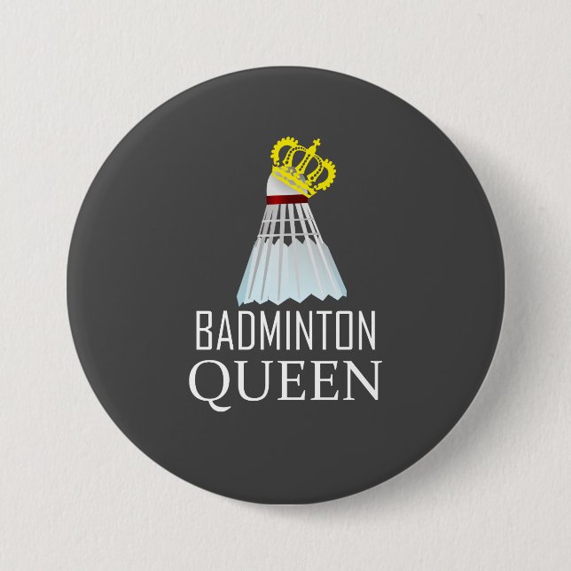 Badminton Queen Button (Front)