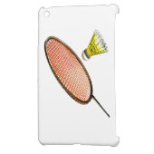 Badminton racket and shuttlecock case for the iPad mini (Back Left)
