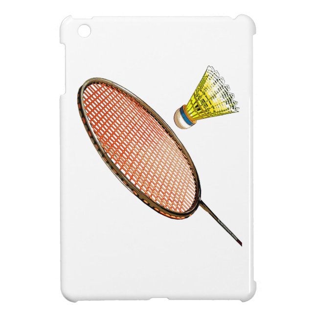 Badminton racket and shuttlecock case for the iPad mini (Back)