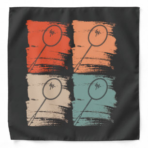 Badminton Racket Badminton Retro Bandana