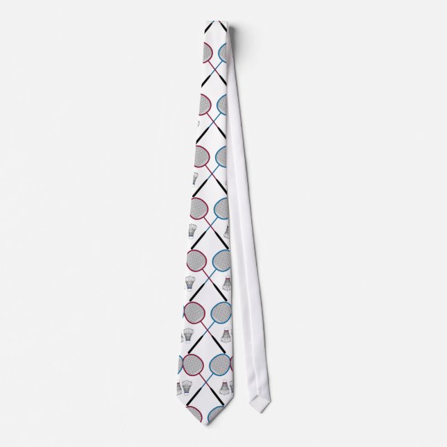 Badminton Racket Neck Tie (Front)