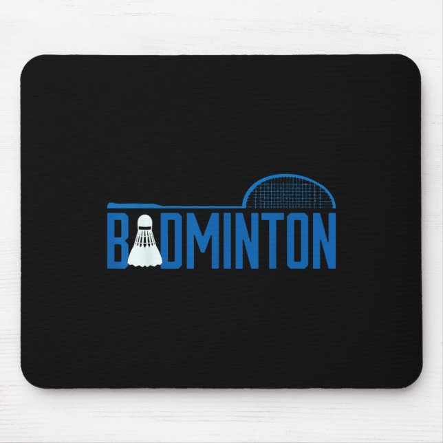 Badminton Racket Shuttle Sports Design  Mouse Pad (Front)
