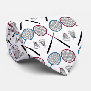 Badminton Rackets Birdies Shuttlecocks Neck Tie