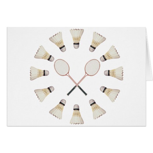 Badminton Rackets Cards (Front Horizontal)