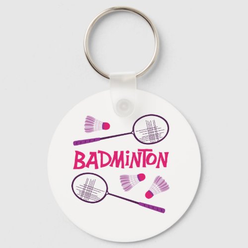 Badminton Rackets Keychain