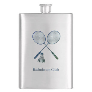 Badminton Rackets Shuttlecock Birdie Custom Flask