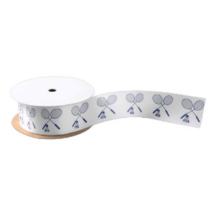 Badminton Rackets Shuttlecock Birdie Gift Satin Ribbon