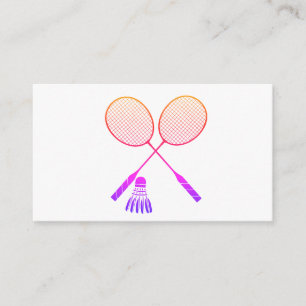 Badminton Rackets Shuttlecock Birdie Ombre  Enclosure Card