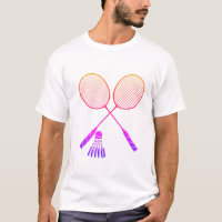 Badminton Rackets Shuttlecock Birdie Ombre   