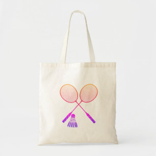 Badminton Rackets Shuttlecock Birdie Ombre  Tote Bag
