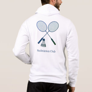 Badminton Rackets Shuttlecock Birdie Personalized Hoodie