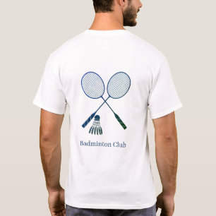 Badminton Rackets Shuttlecock Birdie Personalized T-Shirt