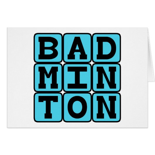 Badminton, Racquet Sport (Front Horizontal)