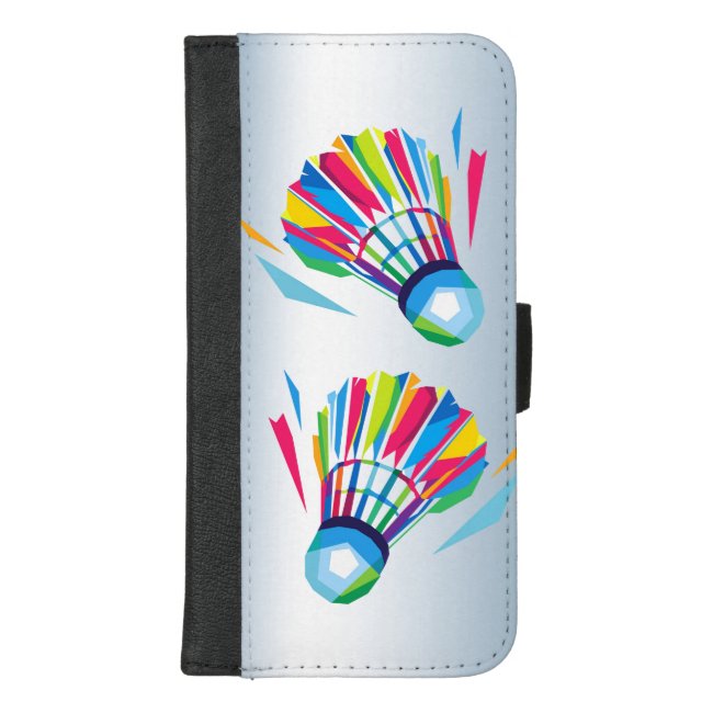 Badminton Rainbow iPhone 8/7 Plus Wallet Case