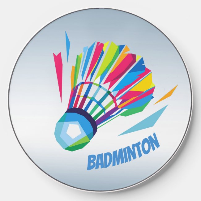 Badminton Rainbow Shuttlecock Wireless Charger
