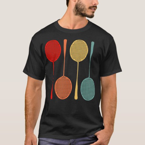 Badminton retro vintage Style badminton coach appa T_Shirt