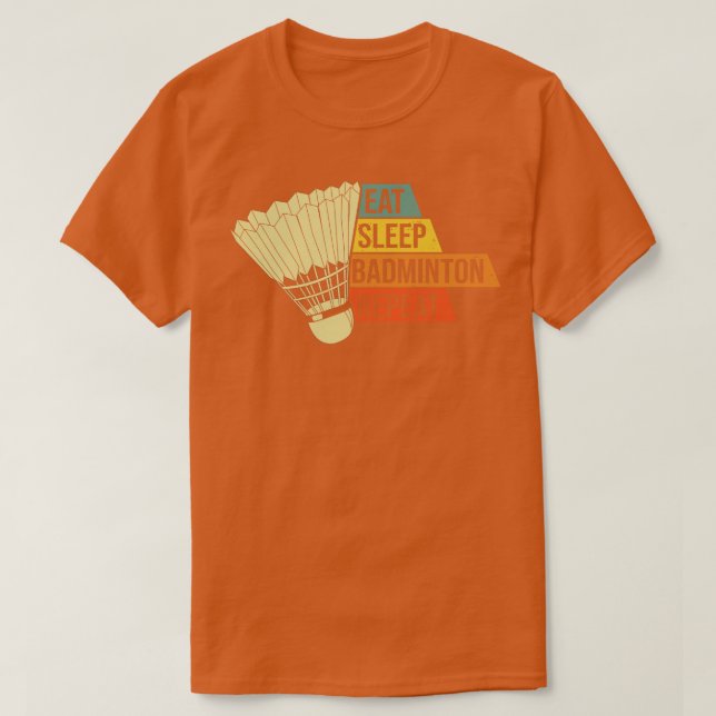 Badminton Retro Vintage T-Shirt (Design Front)