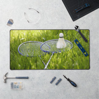 Badminton Set to Go Desk Mat