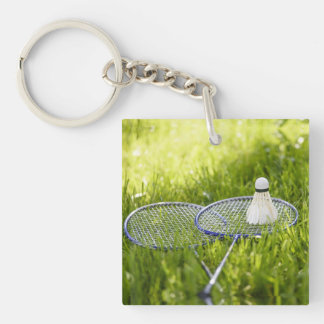 Badminton Set to Go Keychain