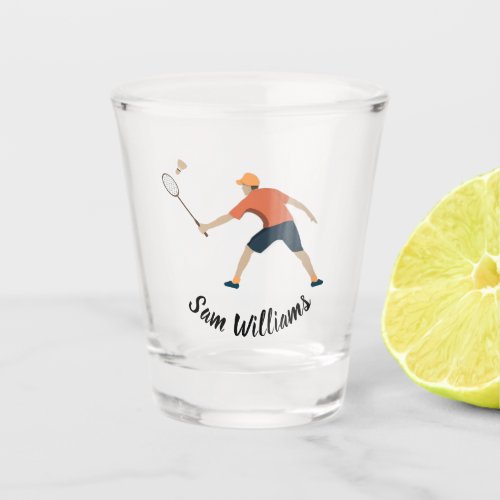 Badminton Shot Glass