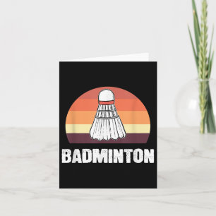 Badminton Shuttle Badminton Player  Card