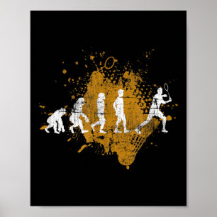 Badminton Shuttle Badminton Player Evolution  Poster