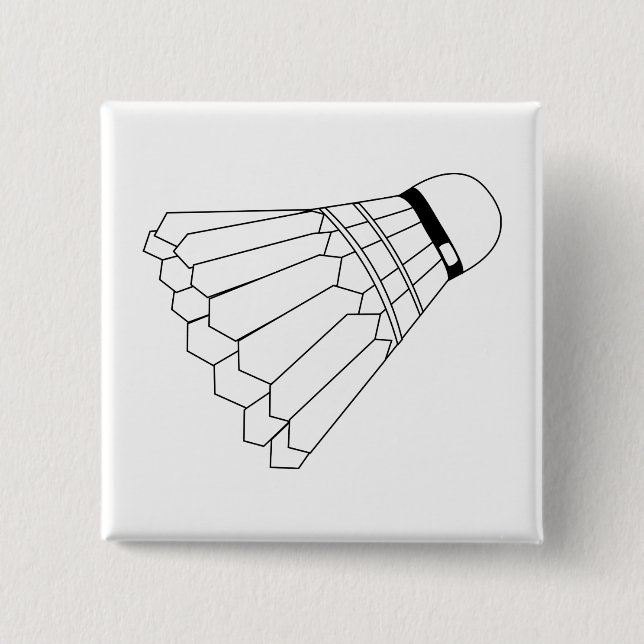 Badminton Shuttle Button (Front)