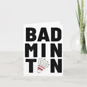 Badminton Shuttle Card