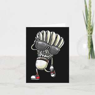 Badminton Shuttle Dancing Card