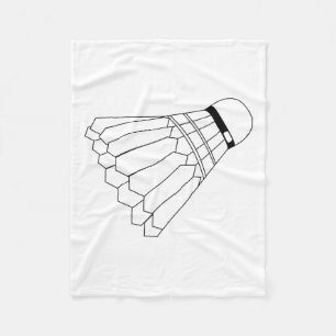 Badminton Shuttle Fleece Blanket