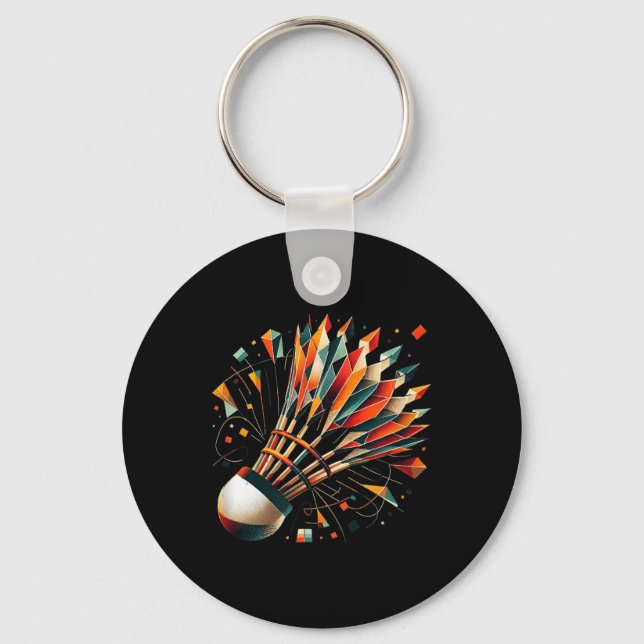 Badminton Shuttle  Keychain (Front)