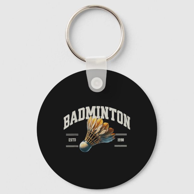 Badminton Shuttle  Keychain (Front)