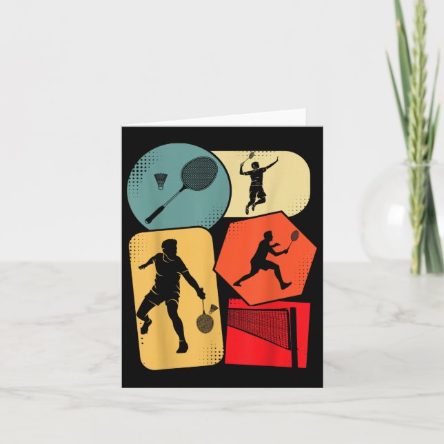 Badminton Shuttle Kids Boys Youth Men  Card (Front)