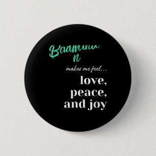 Badminton Shuttle Love Peace Joy Racket Sport  Button