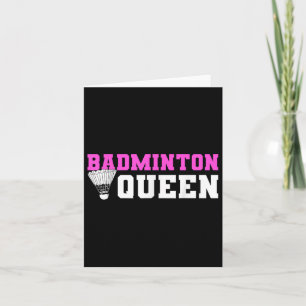 Badminton Shuttle Lover Badminton Player  Card