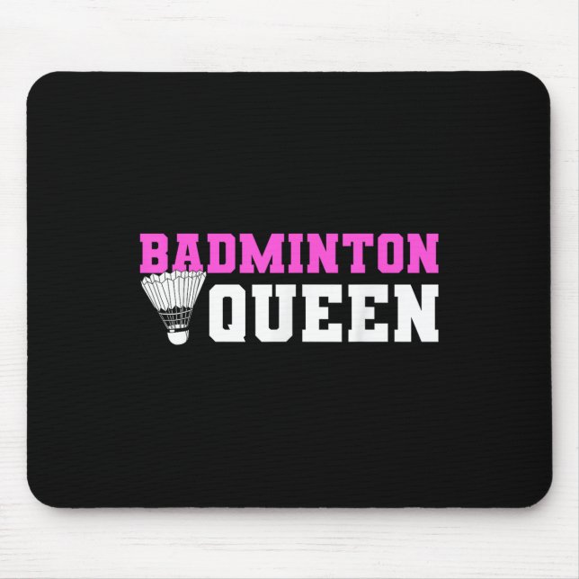 Badminton Shuttle Lover Badminton Player  Mouse Pad (Front)