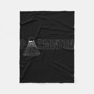 Badminton Shuttle Player Coach Trainer _1 Fleece Blanket