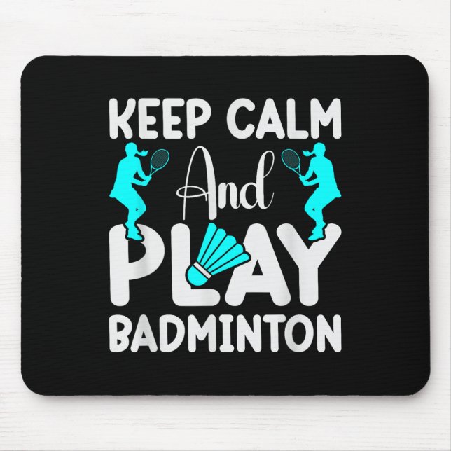 Badminton Shuttle Racket Badminton Player 3  Mouse Pad (Front)