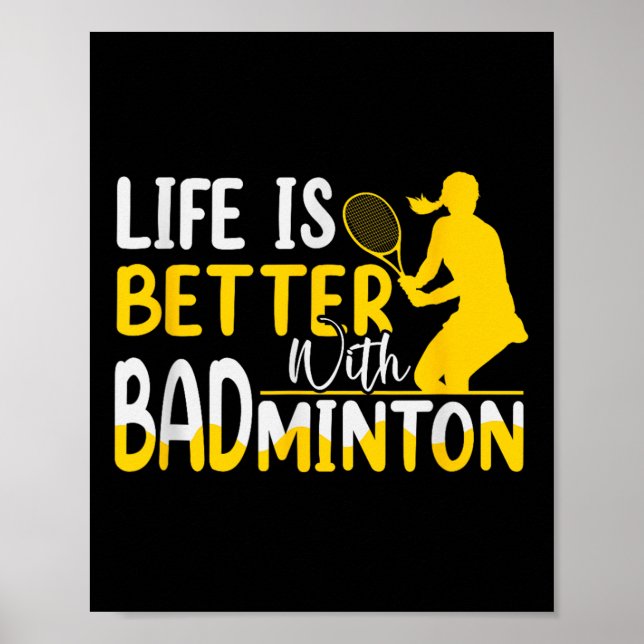 Badminton Shuttle Racket Badminton Player _8  Poster (Front)