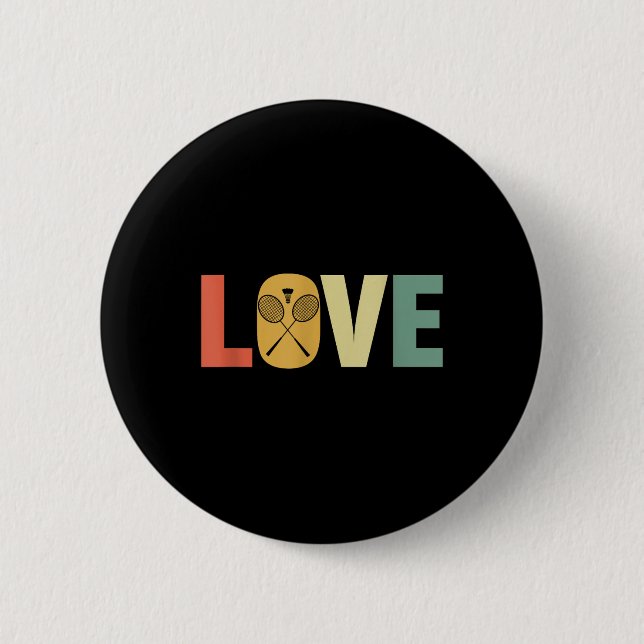 Badminton Shuttle Racket Badminton Player  Button (Front)