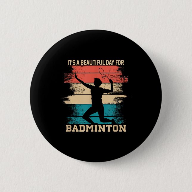 Badminton Shuttle Racket Badminton Player  Button (Front)